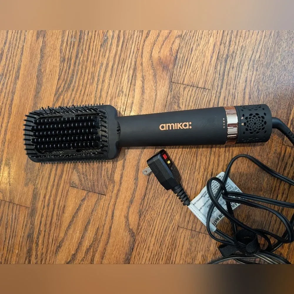 Amika Double Agent 2-in-1 Straightening Blow Dryer Brush